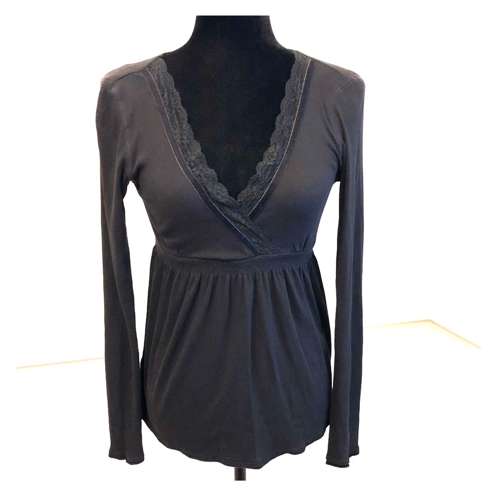 Black baby doll style top